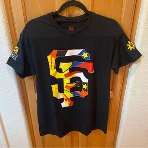 San Francisco Giants Philippines Filipino Sun T-shirt Size Medium MLB Baseball